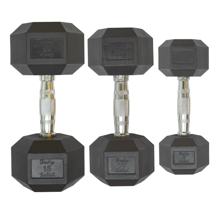 BodySolid Hexagon Gummihantel