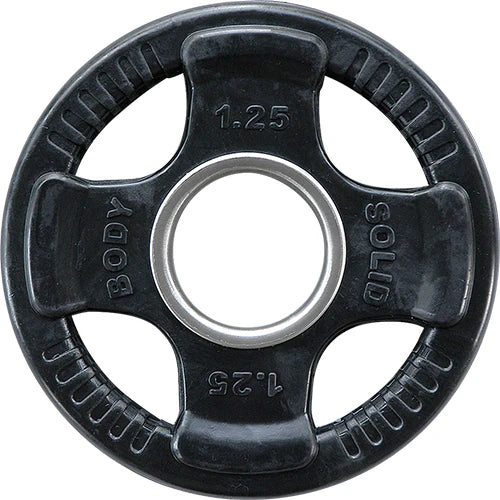 BodySolid Olympic Rubber Disk Black