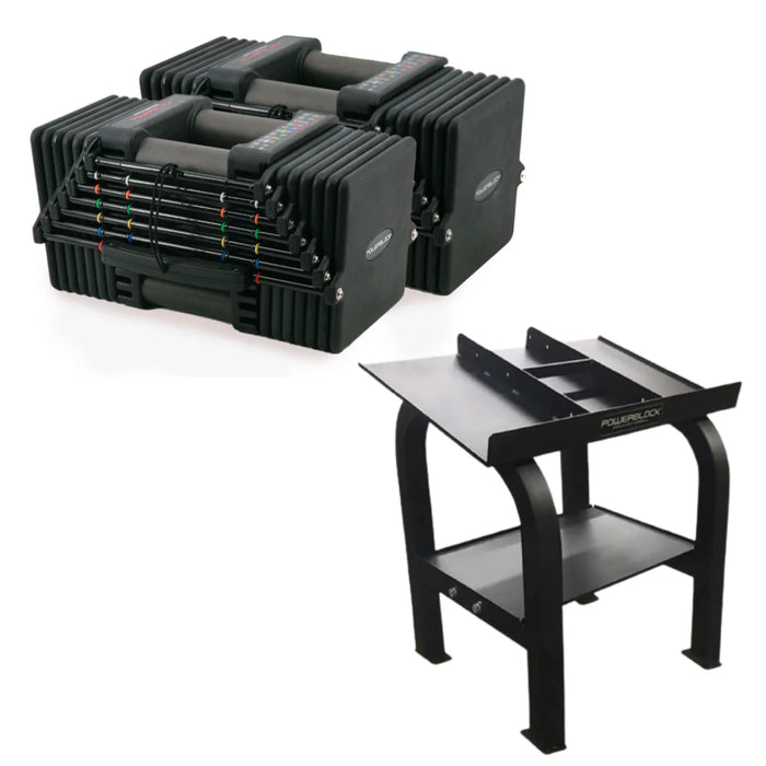 Powerblock Pro 125 Commercial - Comprend un support