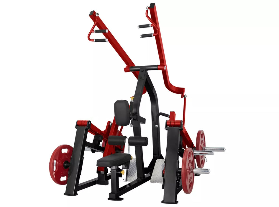 Carga de placa dual Steelflex: jalón lateral/remo sentado