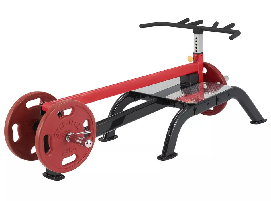 Barra en T de pie de carga con placa Steelflex