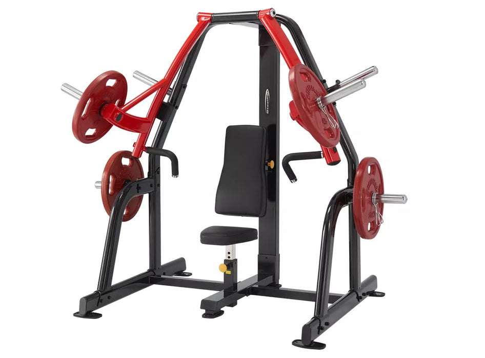 Press de pecho sentado con carga con placa Steelflex