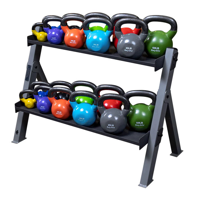 BodySolid Dual Dumbbell & Kettlebell Rack GDKR100