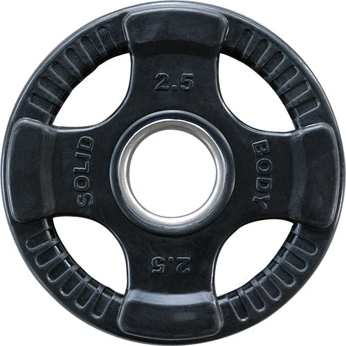 BodySolid Olympic Rubber Disk Black