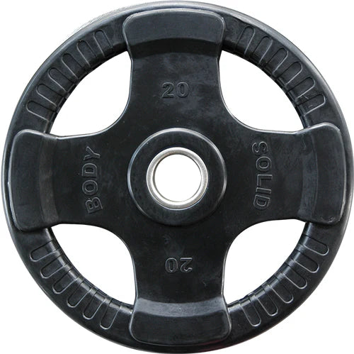BodySolid Olympic Rubber Disk Black