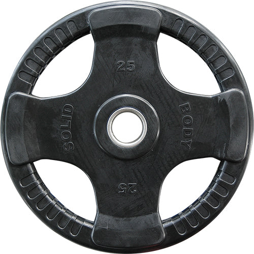 BodySolid Olympic Rubber Disk Black