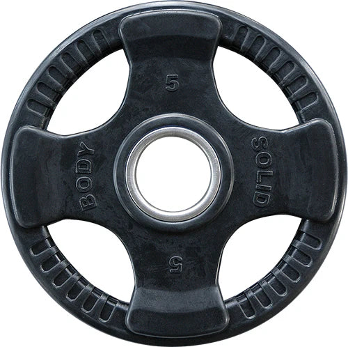 BodySolid Olympic Rubber Disk Black