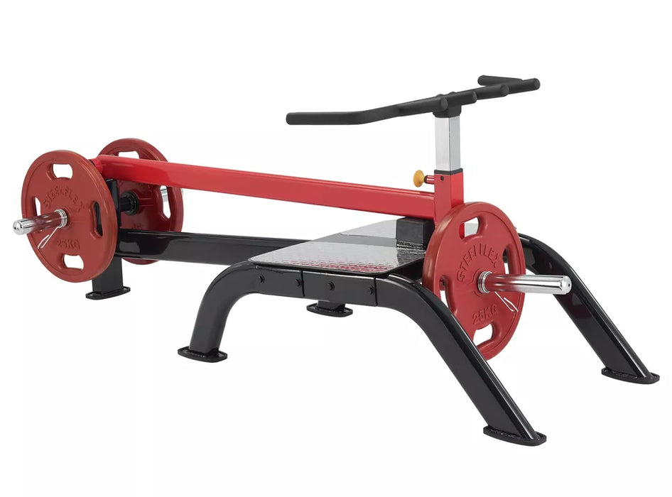 Barra en T de pie de carga con placa Steelflex